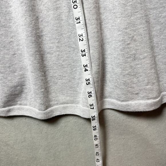 Oliver Charles Summer Swing Dress in Light Grey Made in USA Knit Size S - Picture 5 of 6